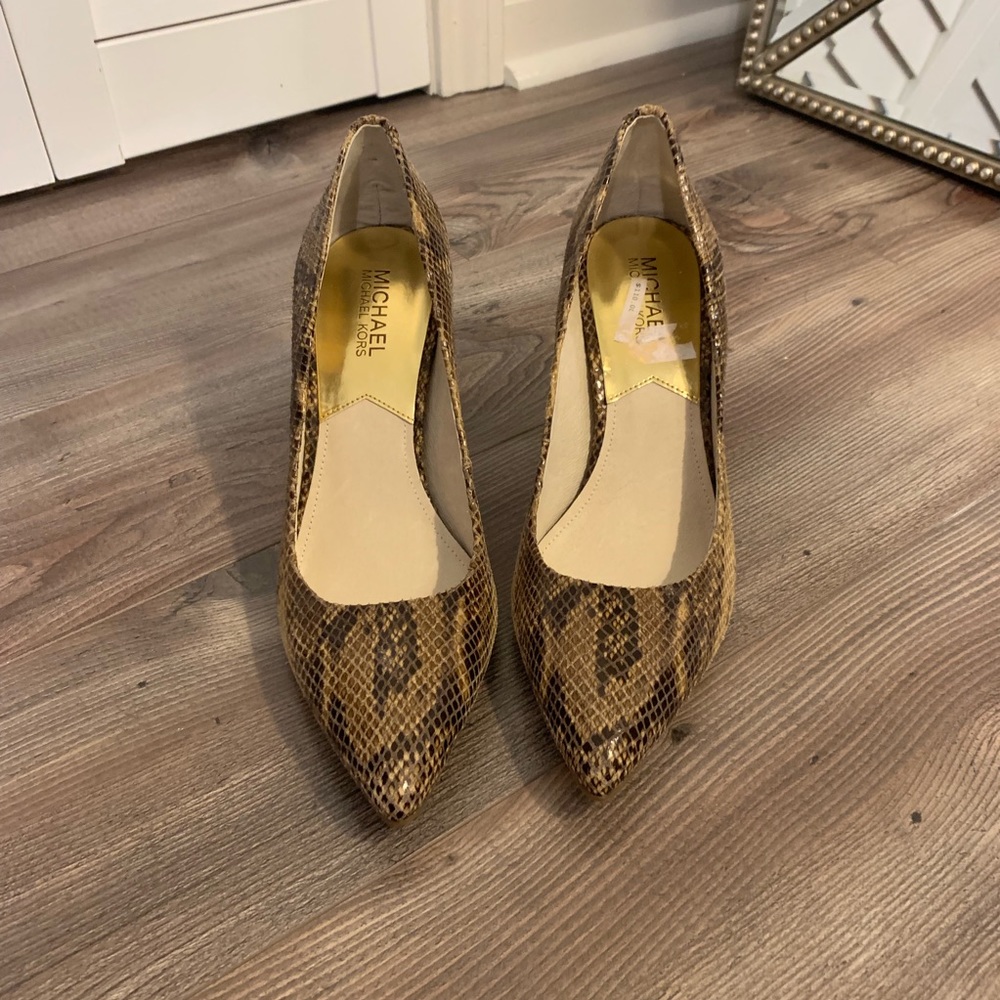 Michael Kors Snakeskin Python Heels - image 4